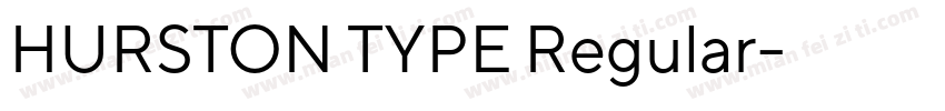 HURSTON TYPE Regular字体转换